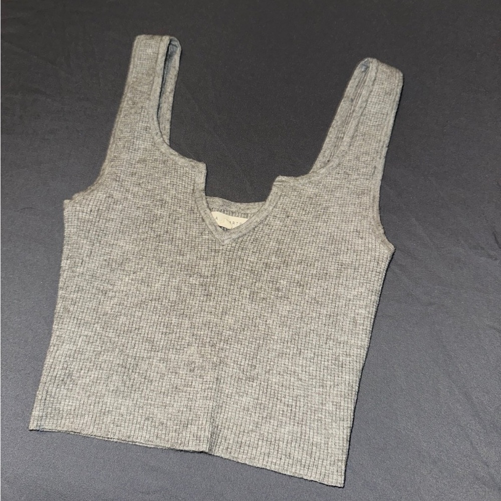 LA Hearts Gray Tank Top Crop Top Small / Medium